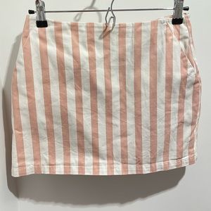 Pink Striped Skirt - Size M